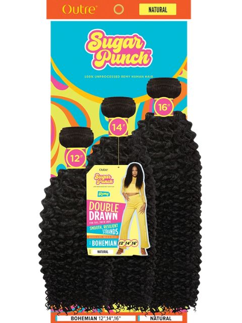 Outre SugarPunch 100% Unprocessed Human Hair BOHEMIAN Multi pack