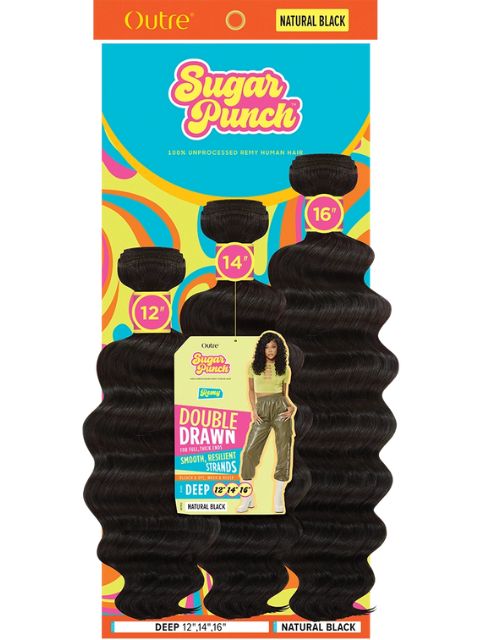 Outre SugarPunch 100% Unprocessed Human Hair DEEP Multi pack