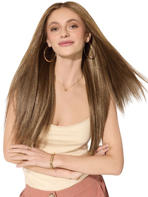Outre  SunRae 100% Premium Synthetic Fiber Clip-In 7pcs- SUNDAE-STRAIGHT 18"
