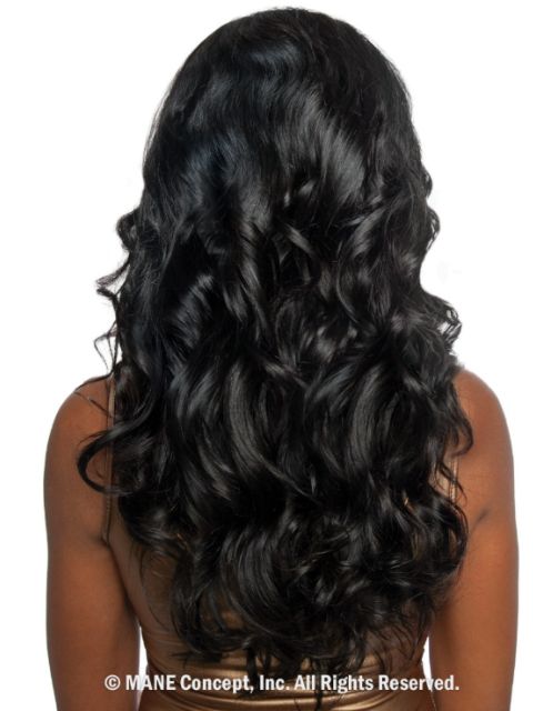 Mane Concept Trill Gold Luster 100% Human Hair HD 13x6 Half-Moon FEATHER CURL 22" TGL204 Lace Wig