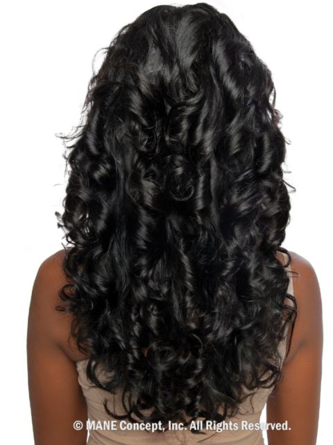 Mane Concept Trill Gold Luster 100% Human Hair HD 13x6 Half-Moon ROMANCE CURL 22" TGL205 Lace Wig