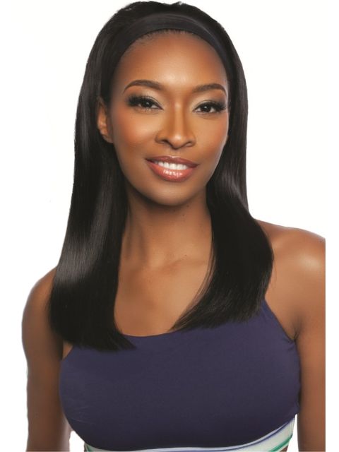 Mane Concept 100% Unprocessed Human Hair Trill Glueless HeadBand Lace Wig (TRHB202) STRAIGHT HEADBAND 18
