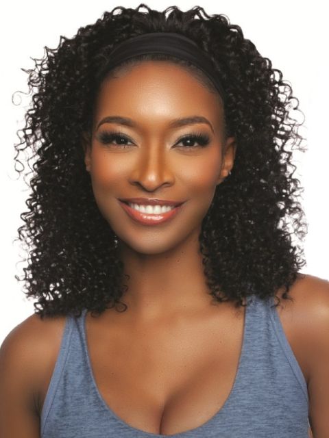 Mane Concept 100% Unprocessed Human Hair Trill Glueless HeadBand Lace Wig (TRHB205-206) SPANISH WAVE HEADBAND