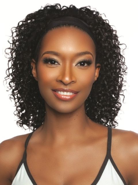 Mane Concept 100% Unprocessed Human Hair Trill Glueless HeadBand Lace Wig (TRHB207-208)  WATER WAVE HEADBAND