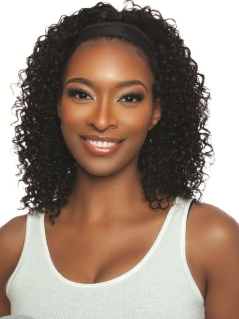Mane Concept 100% Unprocessed Human Hair Trill Glueless HeadBand Lace Wig (TRHB207-208)  WATER WAVE HEADBAND