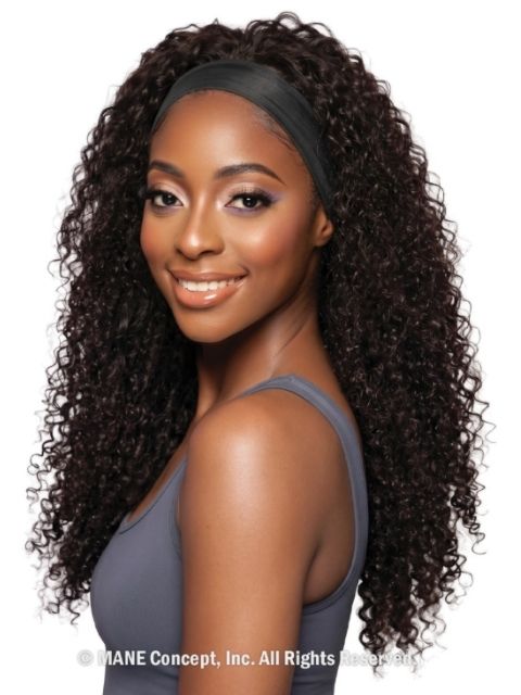 Mane Concept 100% Unprocessed Human Hair Trill Glueless HeadBand Lace Wig SPANISH WAVE HEADBAND 24" (TRHB211)