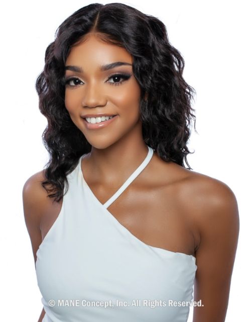 Mane Concept 100% Unprocessed Human Hair Trill HD 13x4 Free Part Lace Front Wig -(TRP2103) 11A HD LOOSE DEEP 16"