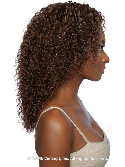 Mane Concept 100% Unprocessed Human Hair Trill HD 13x4 Free Part Lace Front Wig (TRP2107) 11A HD JERRY CURL 20"