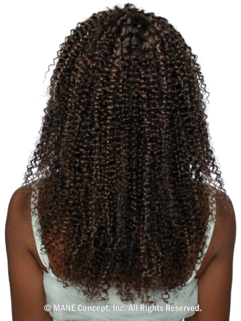 Mane Concept 100% Unprocessed Human Hair Trill HD 13x6 Free Part Lace Front Wig - (TRP2207-2208) JERRY CURL"