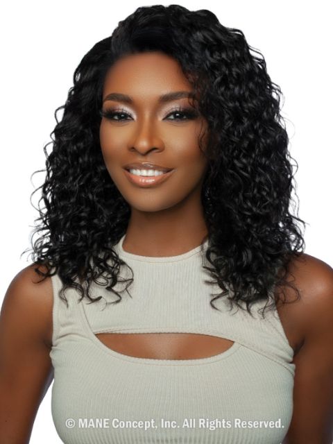 Mane Concept 100% Unprocessed Human Hair Trill HD 13x6 Free Part Lace Front Wig - (TRP2209) HAWAIIAN CURL20"