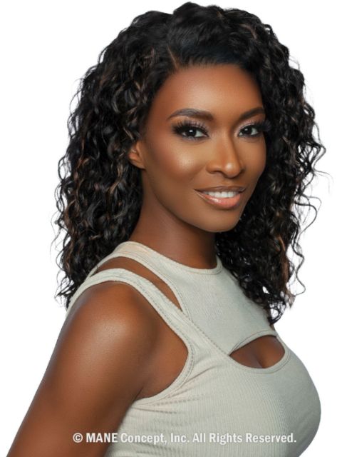 Mane Concept 100% Unprocessed Human Hair Trill HD 13x6 Free Part Lace Front Wig - (TRP2209) HAWAIIAN CURL20"