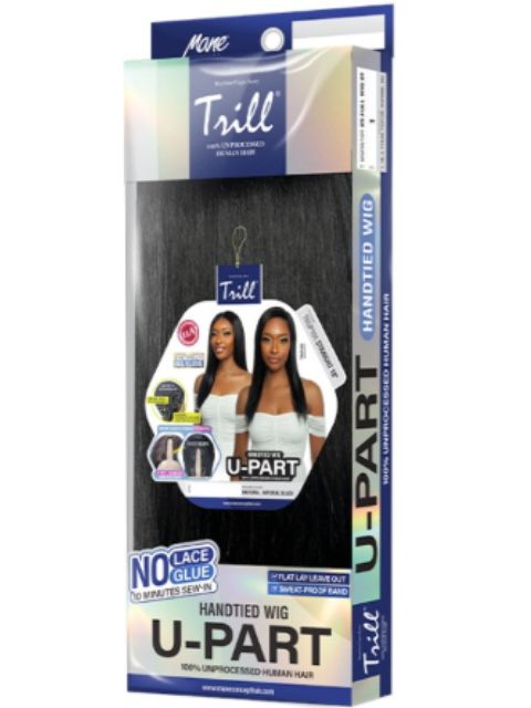 Mane Concept Trill 100% Human Hair HandTied U-Part Lace Part Wig - (TRUP101) STRAIGHT 18"