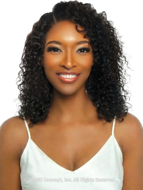 Mane Concept Trill 100% Human Hair HandTied U-Part Lace Part Wig -BURMESE CURL" (TRUP107-TRUP08)