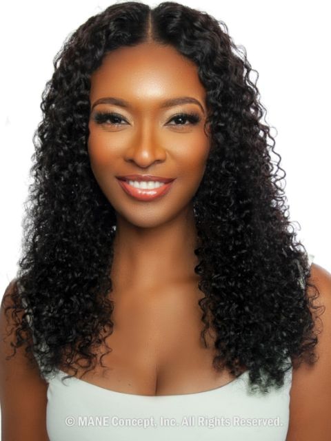 Mane Concept Trill 100% Human Hair HandTied U-Part Lace Part Wig -BURMESE CURL" (TRUP107-TRUP08)