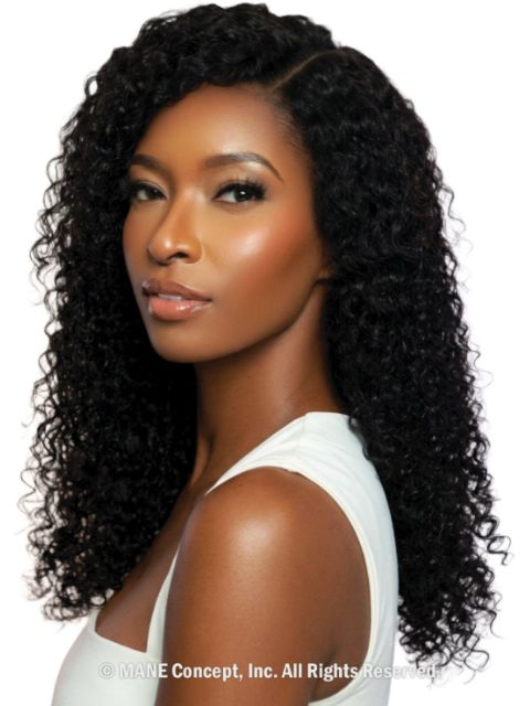 Mane Concept Trill 100% Human Hair HandTied U-Part Lace Part Wig -BURMESE CURL" (TRUP107-TRUP08)