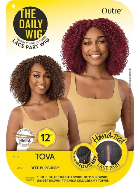 Outre The Daily Wig Hand-Tied TOVA" Lace Part Wig