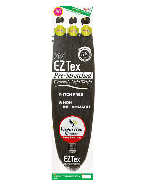 JANET COLLECTION 3X EZ TEX PRE-STRETCHED BRAID 56 Value Pack (TEZB563)