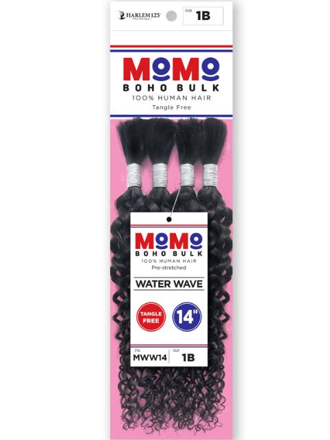 Harlem 125 Human Hair Momo Boho WATER WAVE Pre-Stretched Water Wave Bulk (MWW)