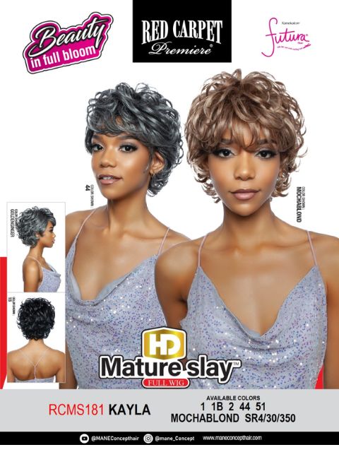 Mane Concept Red Carpet HD MatureSlay Full Wig - RCMS181 KAYLA