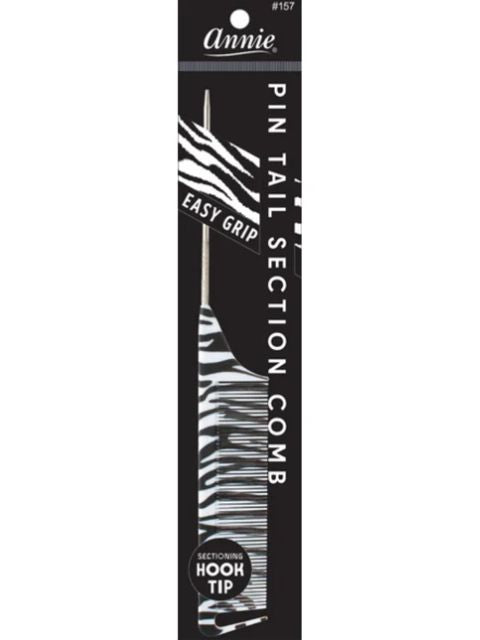 Annie Pin Tail Section Comb Zebra (#00158)
