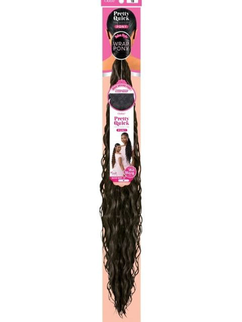 Outre Pretty Quick Wrap Pony Ponytail - WATER WAVE 28"