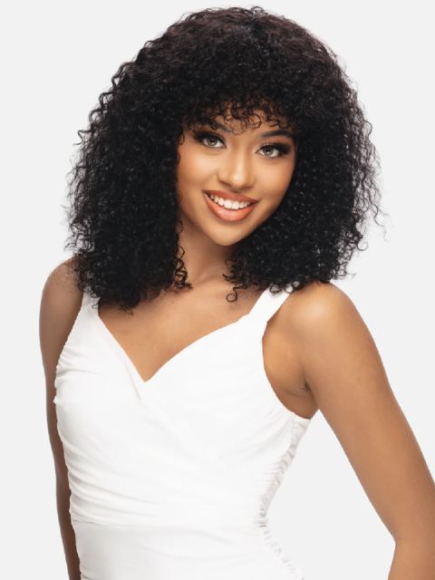 Vivica A Fox Black Rose 100% Human Hair Pure Comfort Cap WATER" Full Wig