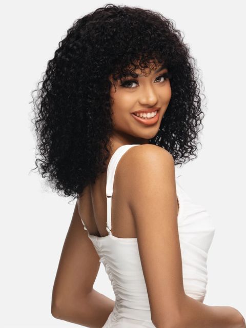 Vivica A Fox Black Rose 100% Human Hair Pure Comfort Cap WATER" Full Wig