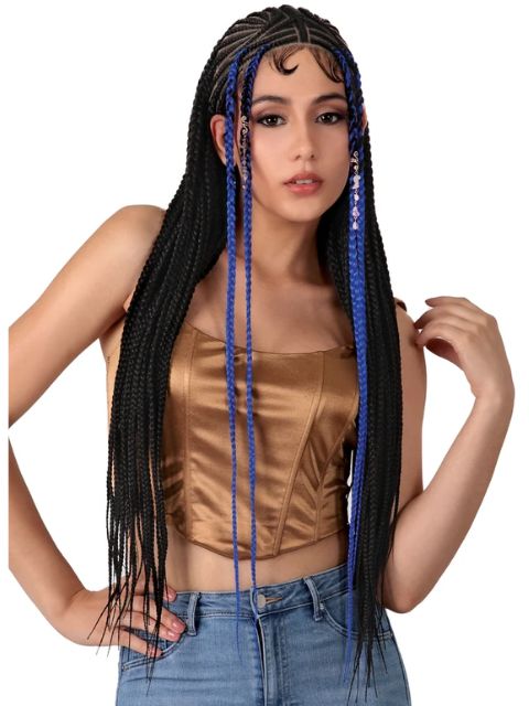 Motown Tress HD Invisible Whole Hand-Tied Braided Lace Wig - WLB.ANTAE