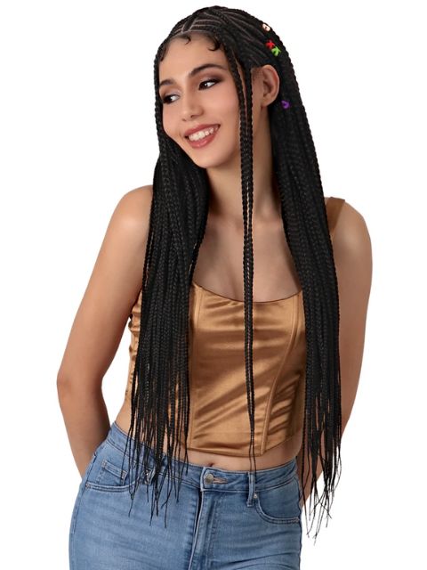 Motown Tress HD Invisible Whole Hand-Tied Braided Lace Wig - WLB.ANTAE