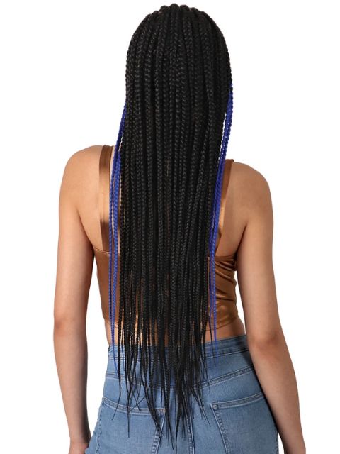Motown Tress HD Invisible Whole Hand-Tied Braided Lace Wig - WLB.ANTAE