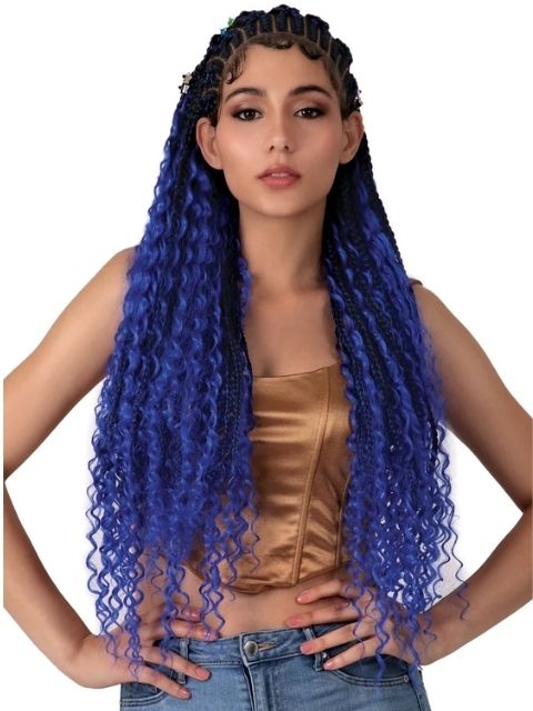 Motown Tress HD Invisible Whole Hand-Tied Braided Lace Wig - WLB.FLOW