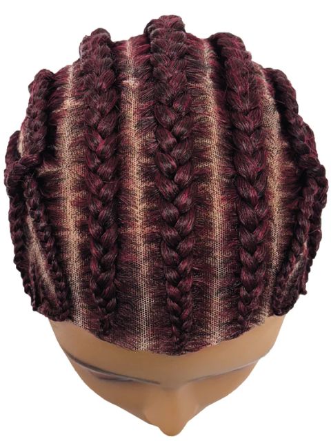 Motown Tress HD Invisible Whole Hand-Tied Braided Lace Wig - WLB.HEART2