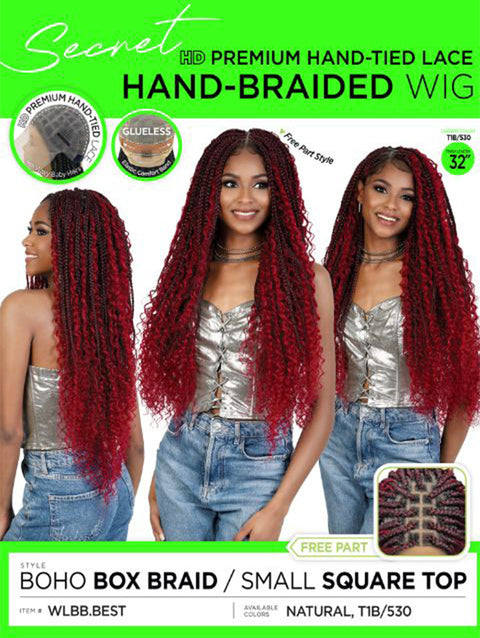 Motown Tress Secret HD Premium Hand-Tied Lace Hand Braided Wig- WLBB.BEST