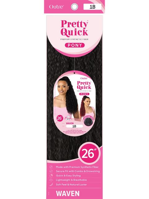 Outre Pretty Quick-Pony Drawstring WAVEN" Ponytail