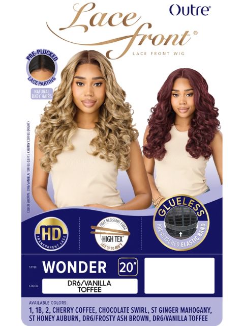Outre HD Transparent Glueless Lace Front Wig - WONDER