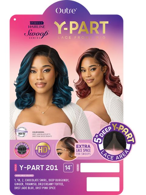 Outre Perfect Hairline Swoop Series Y-PART201 HD Transparent Lace Front Wig