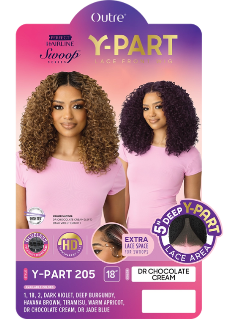 Outre Perfect Hairline Swoop Series Y-PART205 HD Transparent Lace Front Wig