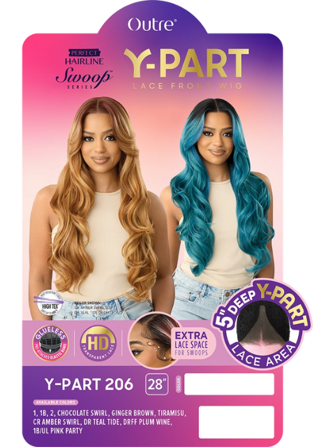 Outre Perfect Hairline Swoop Series Y-PART206 HD Transparent Lace Front Wig