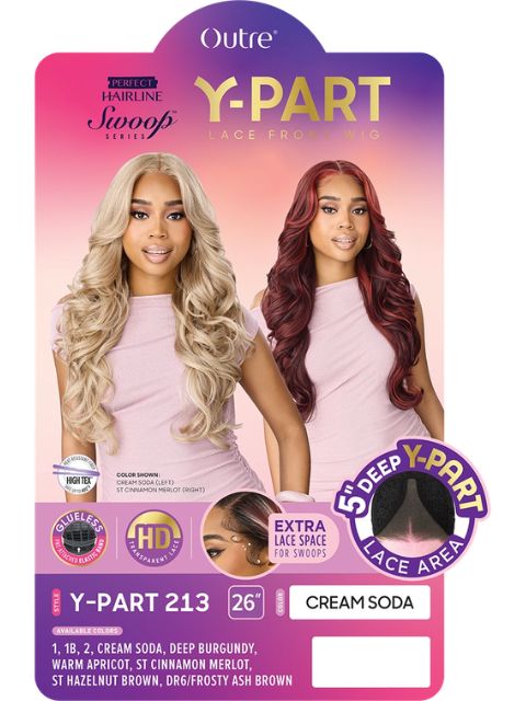 Outre Perfect Hairline Swoop Series Y-Part HD Transparent Y-PART213" Lace Front Wig