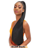Janet Collection Essentials Snatch & Wrap Ponytail - YAKY STRAIGHT 24