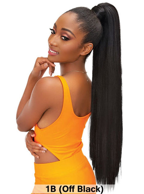 Janet Collection Essentials Snatch & Wrap Ponytail - YAKY STRAIGHT 24