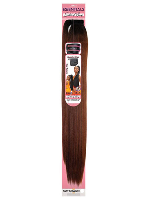 Janet Collection Essentials Snatch & Wrap Ponytail - YAKY STRAIGHT 24