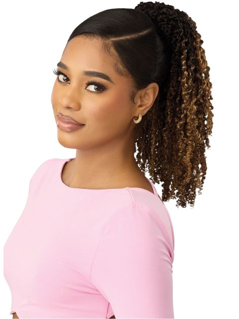 Outre Pretty Quick-Pony Drawstring Ponytail -YANKI CURL 14"