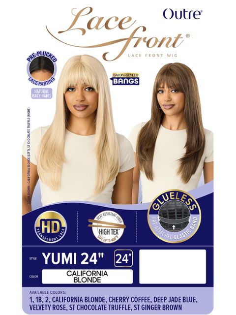 Outre HD Transparent Glueless Lace Front YUMI 24" Wig