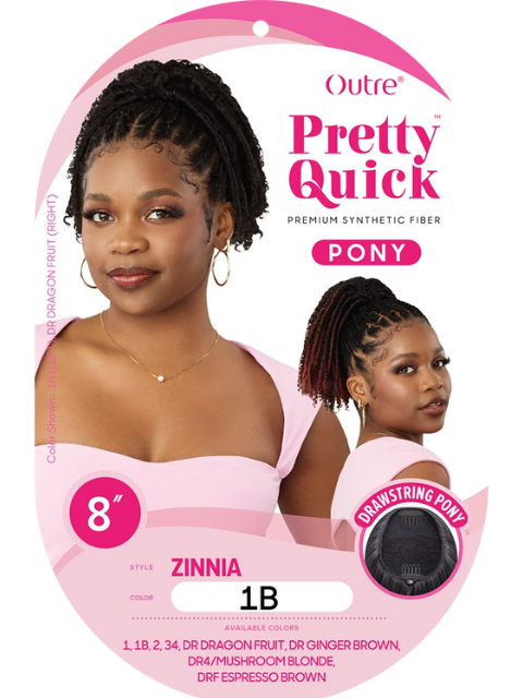 Outre Pretty Quick-Pony Drawstring ZINNIA Ponytail