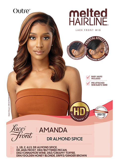 Outre Melted Hairline Premium Synthetic Glueless HD Lace Front Wig - AMANDA