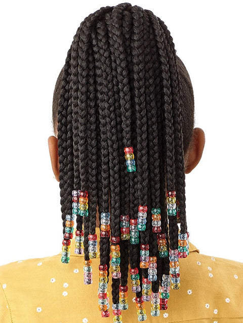 Outre Lil Looks Premium Synthetic Drawstring Ponytail - BEADED BOX BRAIDS 12
