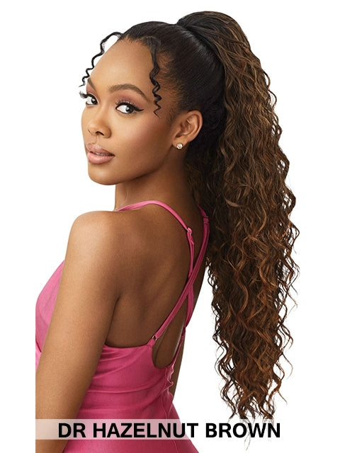 Outre Pretty Quick Wet and Wavy Pony Ponytail - BEACH WAVE 28