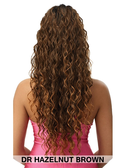 Outre Pretty Quick Wet and Wavy Pony Ponytail - BEACH WAVE 28