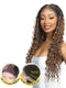 Janet Collection Melt  Human Hair  HD 360 with 13X6 Frontal Lace UNIMIX ENCORE LAVIE BOHO SENEGAL TWIST 30" Wig